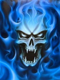 Blue Skull - wallpaper preview
