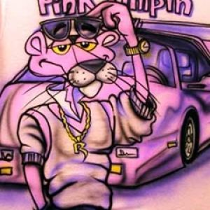 Art Graffiti de la Panthère Rose
