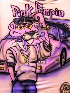 Art Graffiti de la Panthère Rose