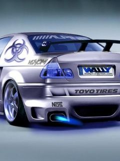 Voiture de sport modifiée