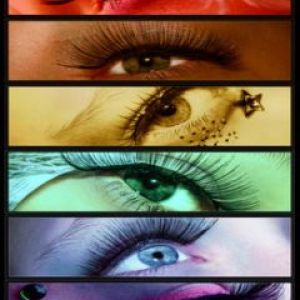 Art de Maquillage des Yeux Colorés
