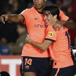 Thierry Henry et Lionel Messi Célébration