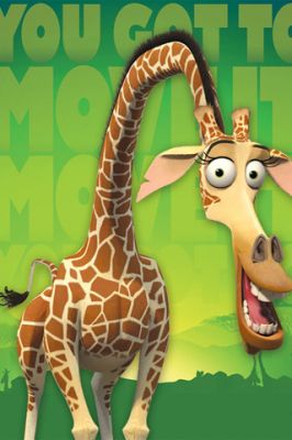 Personnage de Girafe Animé