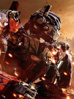Scène de Bataille des Transformers