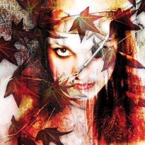 Portrait Artistique avec Feuilles