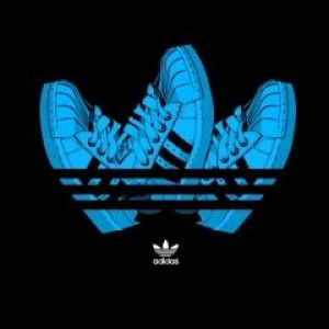 Baskets Adidas Bleues