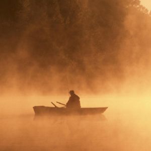 Lever de Soleil sur Lac Brumeux