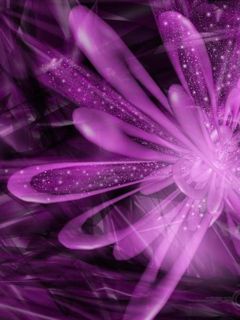 Design Abstrait de Fleur Violette