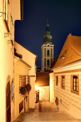 Charmante Vue Nocturne de Rue