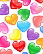 Motifs de Cœurs Colorés