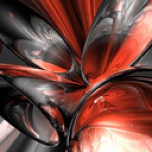 Abstrait Dynamique Rouge et Noir