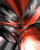 Abstrait Dynamique Rouge et Noir