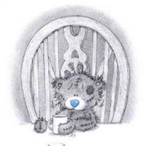 Ours Mignon avec Café