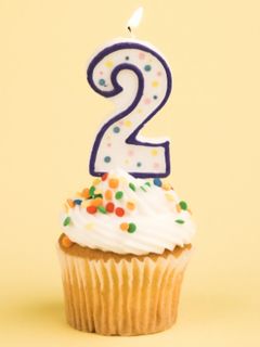 Cupcake d'Anniversaire avec Bougie