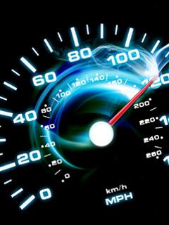 Compteur de Vitesse avec Fond Dynamique