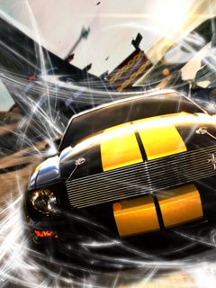 Fond d'Écran Voiture de Course Dynamique