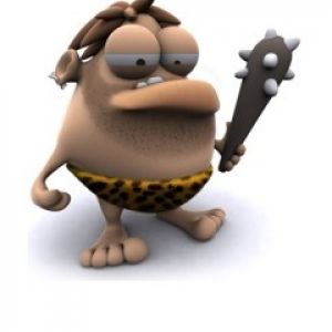 Personnage de Cro-Magnon Humoristique