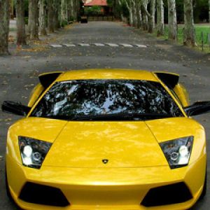 Voiture de Sport Lamborghini Jaune