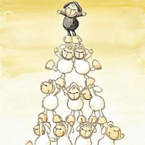 Pyramide de Moutons Amusante