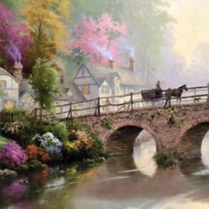 Pont Scénique Sur l'Eau