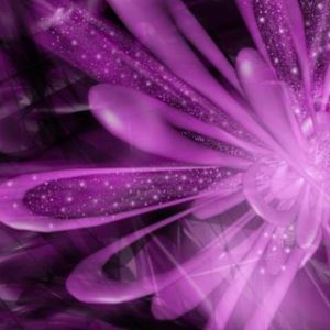 Design Abstrait de Fleur Violette