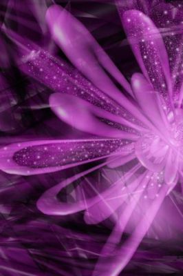 Design Abstrait de Fleur Violette