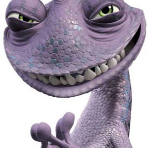 Personnage de lézard animé drôle