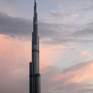 Burj Khalifa au Coucher de Soleil
