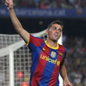 David Villa Célébrant un But