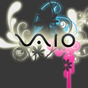 Logo VAIO avec design floral