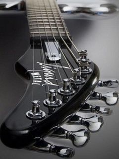 Guitare Électrique en Gros Plan