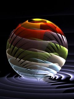 Sphère Abstraite Colorée