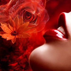 Art de Rose Rouge Romantique