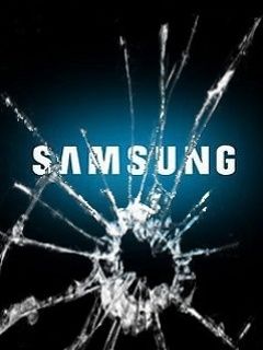 Logo Samsung avec Verre Brisé