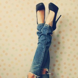 Talons Hauts et Jeans Tendance