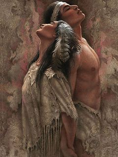 Art de Couple Amérindien
