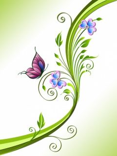 Design de Papillon et Fleurs