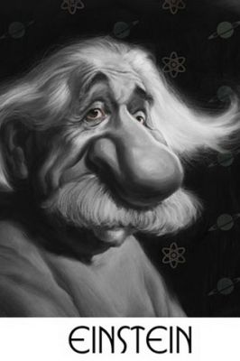 Art Cartoon d'Einstein