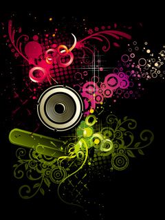 Art Abstrait Musical Coloré