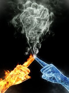 Mains de Feu et de Glace