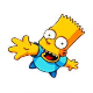 Personnage de Dessin Animé Bart Simpson