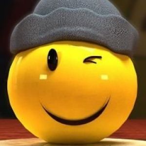 Visage Sourire Avec Clin d'Œil