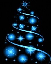 Arbre de Noël Bleu