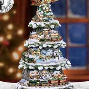 Sapin de Noël avec train
