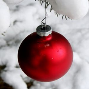 Ornement de Noël Rouge