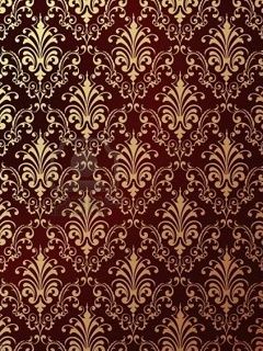 Motif Floral Doré Élégant