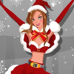 Fille de Noël Festive