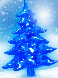 Sapin de Noël Bleu