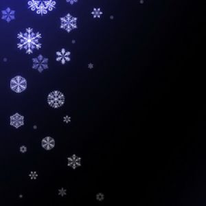 Flocons de neige sur fond sombre