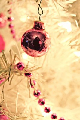 Ornement de Noël Rose